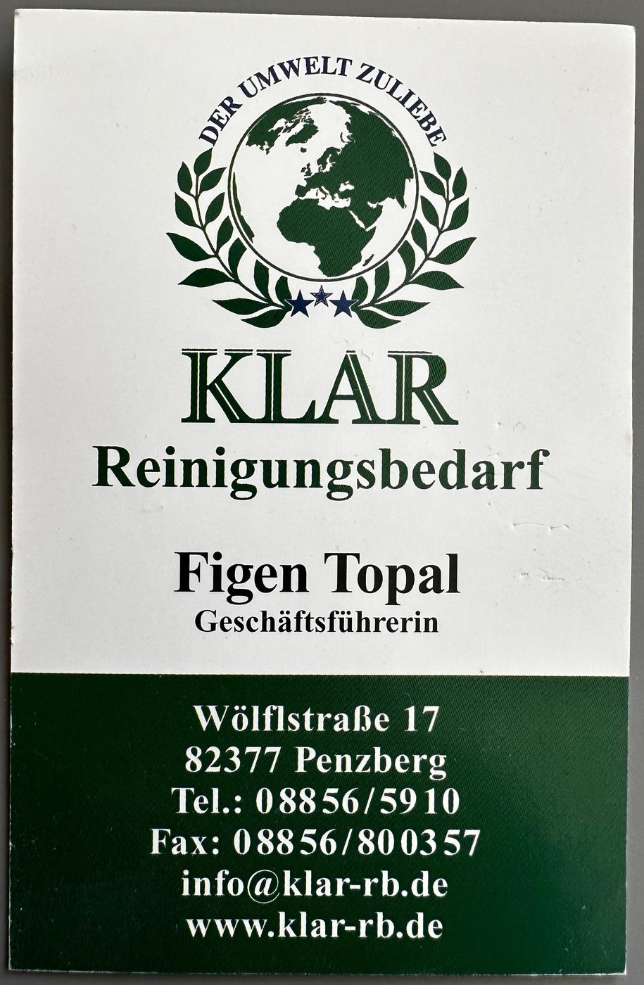 Visitenkarte – Figen Topal